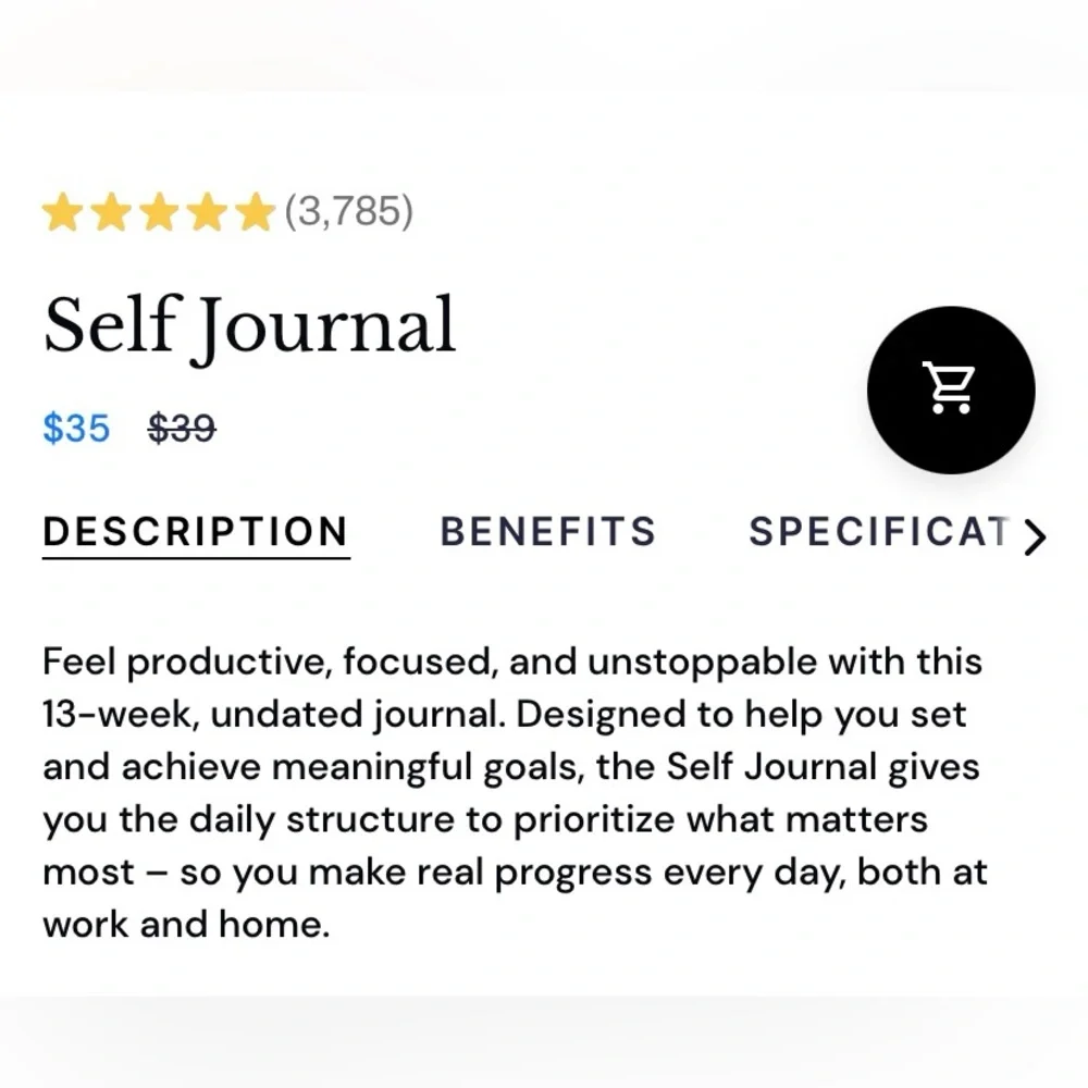•BEST SELF• hardcover self journal